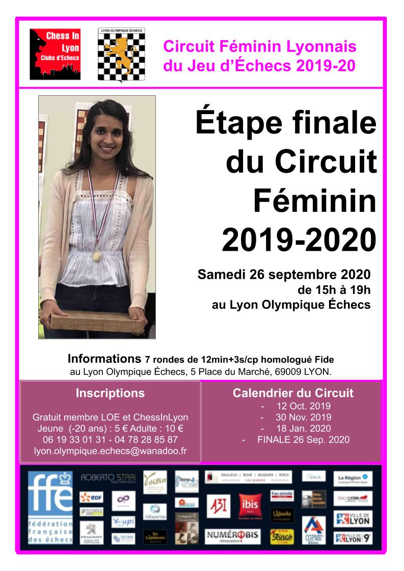 Affiches Circuit féminins Étape Finale 2019-2020