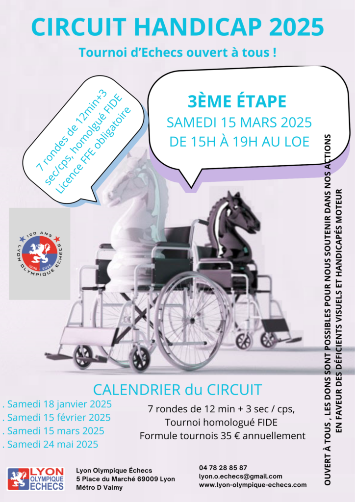 3ème étape du Circuit Féminin de Lyon ce dimanche 15 mars 2025 et ...